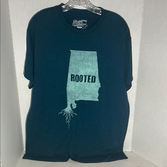 state love Other - Men's Blue 'Rooted' Short Sleeve Tee